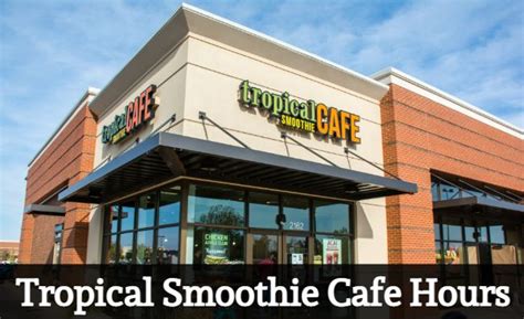 tropical smoothie cafe bear me|tropical smoothie cafe business hours.